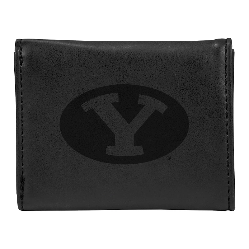 Black BYU Cougars Trifold Wallet