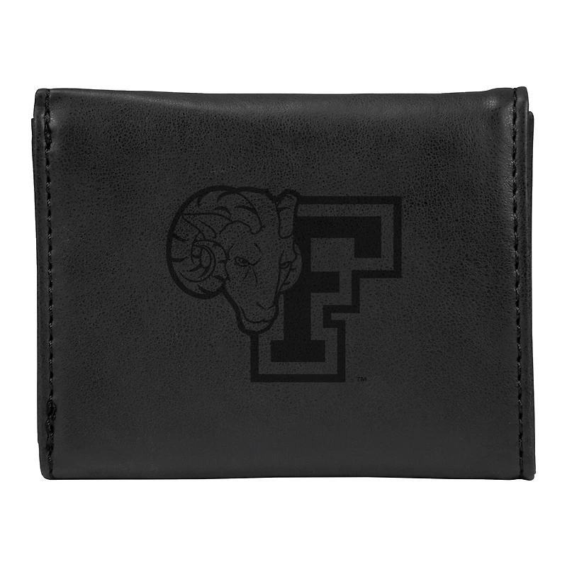 Black Fordham Rams Trifold Wallet