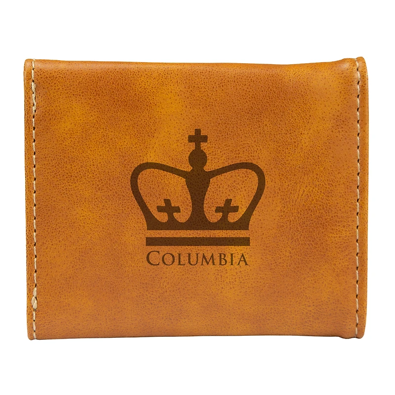Brown Columbia University Trifold Wallet