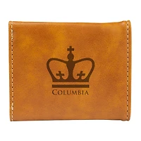Brown Columbia University Trifold Wallet