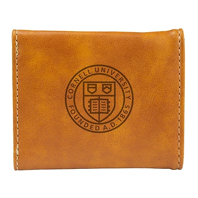 Brown Cornell Big Red Trifold Wallet