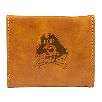 Brown ECU Pirates Trifold Wallet