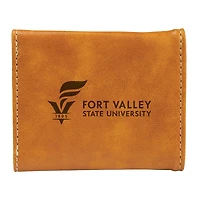 Brown Fort Valley State Wildcats Trifold Wallet