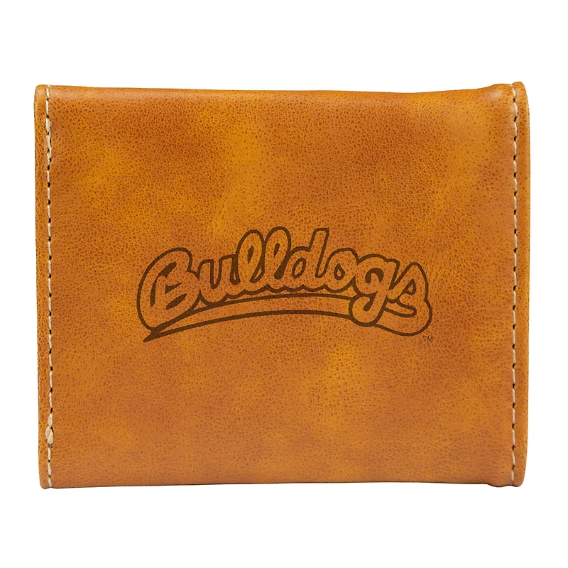Brown Fresno State Bulldogs Trifold Wallet