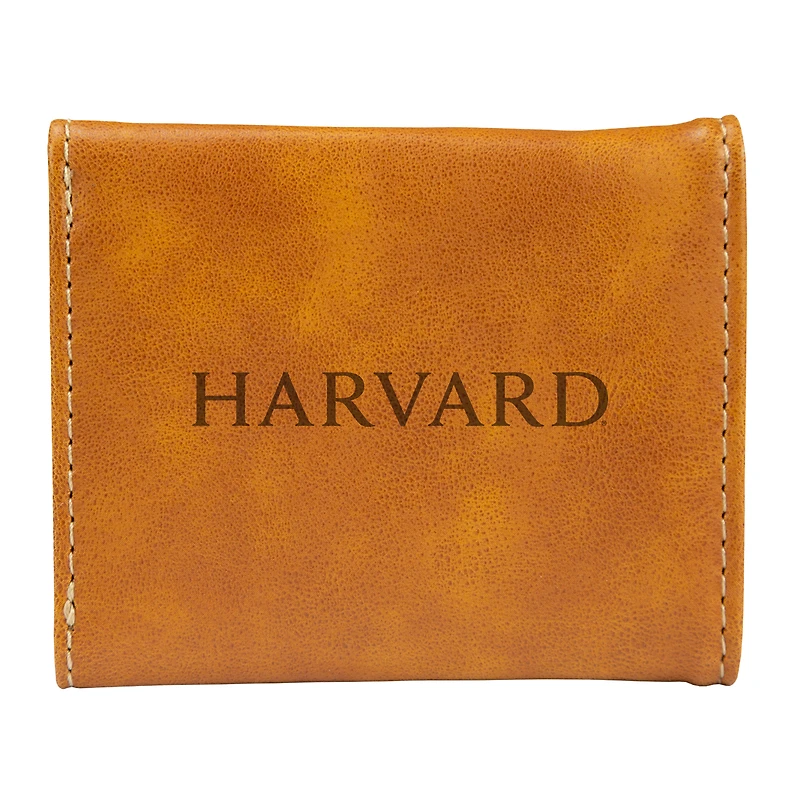 Brown Harvard Crimson Trifold Wallet