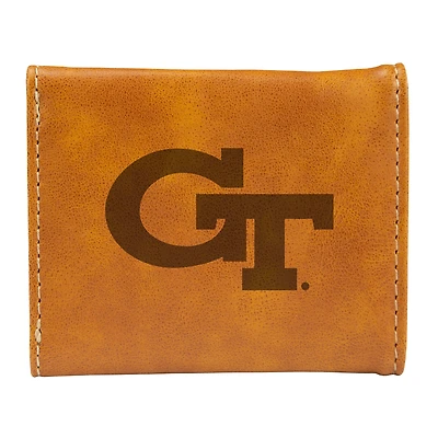 Brown Georgia Tech Yellow Jackets Trifold Wallet