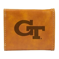 Brown Georgia Tech Yellow Jackets Trifold Wallet