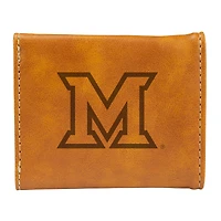 Brown Miami University RedHawks Trifold Wallet