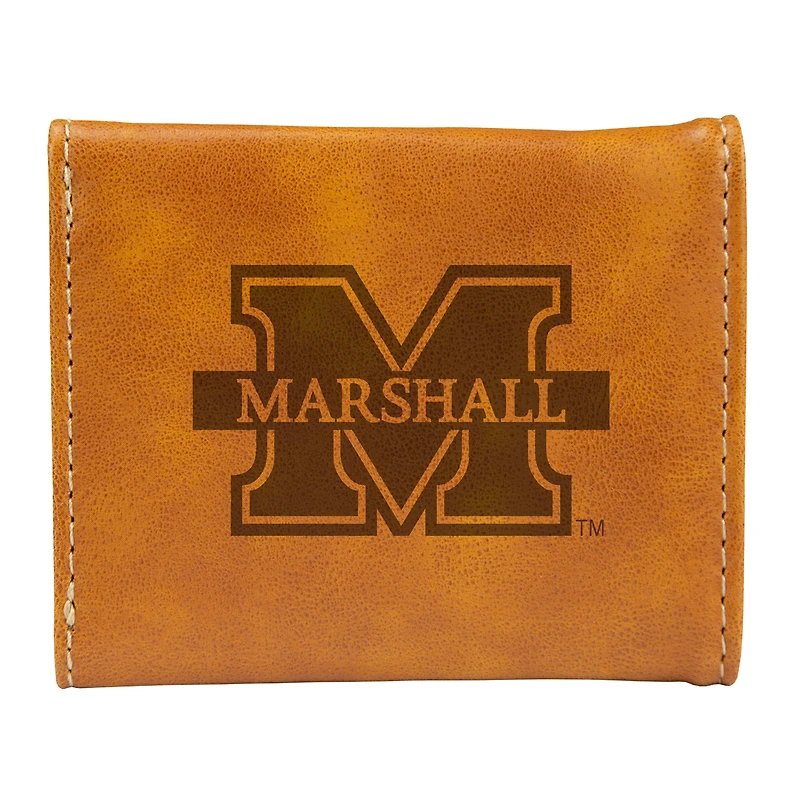 Brown Marshall Thundering Herd Trifold Wallet