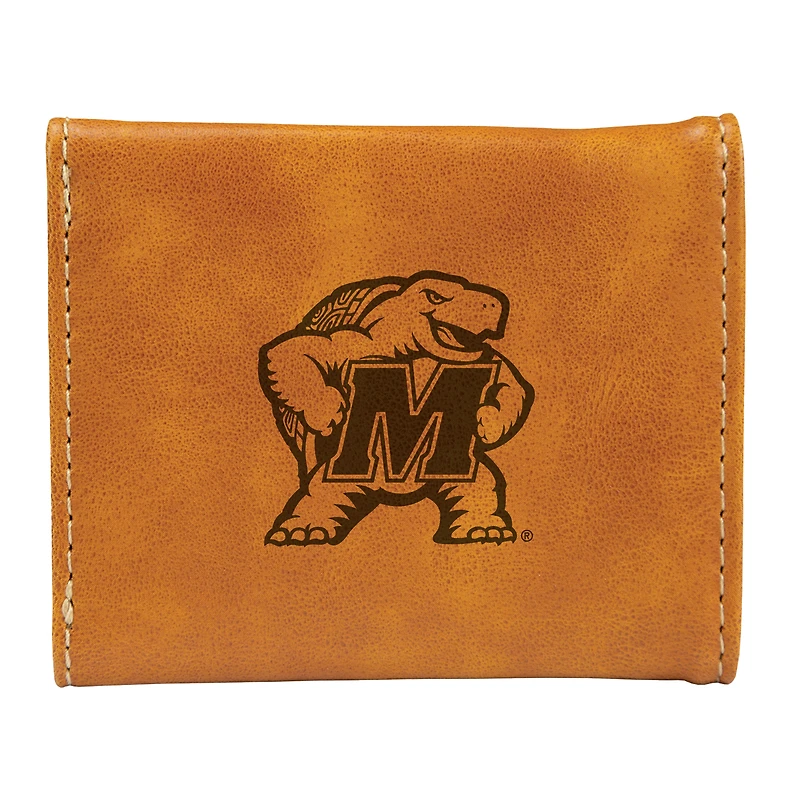 Brown Maryland Terrapins Trifold Wallet