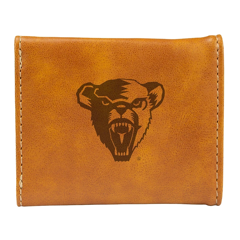 Brown Maine Black Bears Trifold Wallet