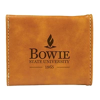 Brown Bowie State Bulldogs Trifold Wallet