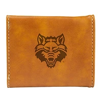 Brown Arkansas State Red Wolves Trifold Wallet