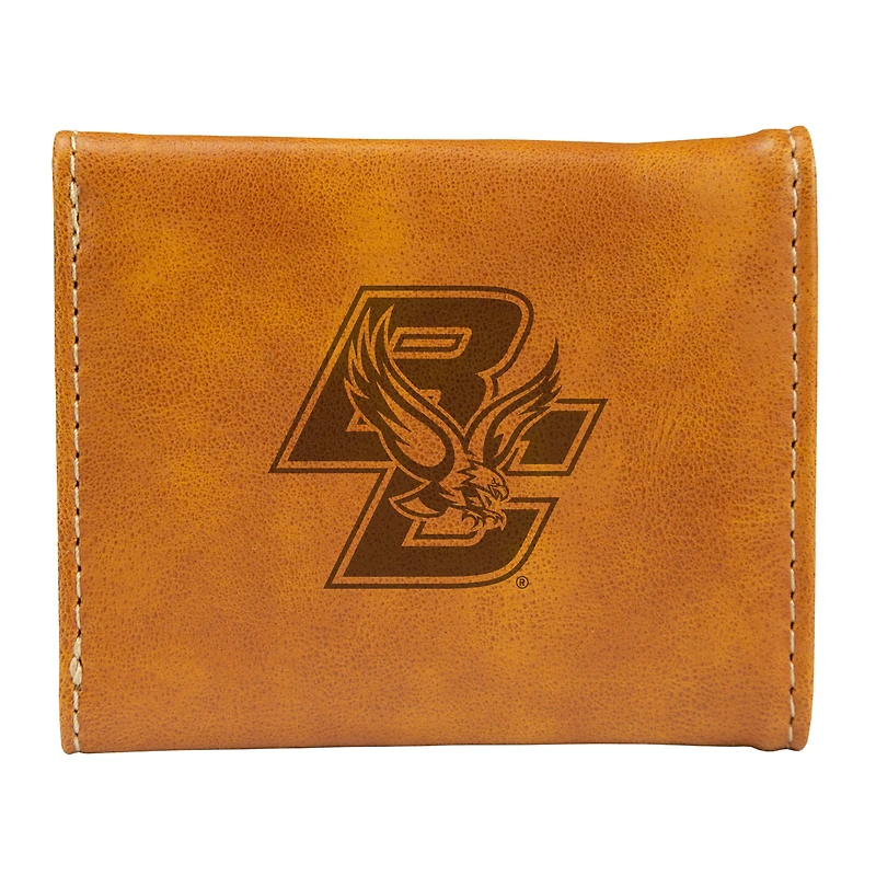 Brown Boston College Eagles Trifold Wallet