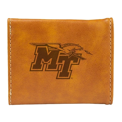 Brown MTSU Blue Raiders Trifold Wallet
