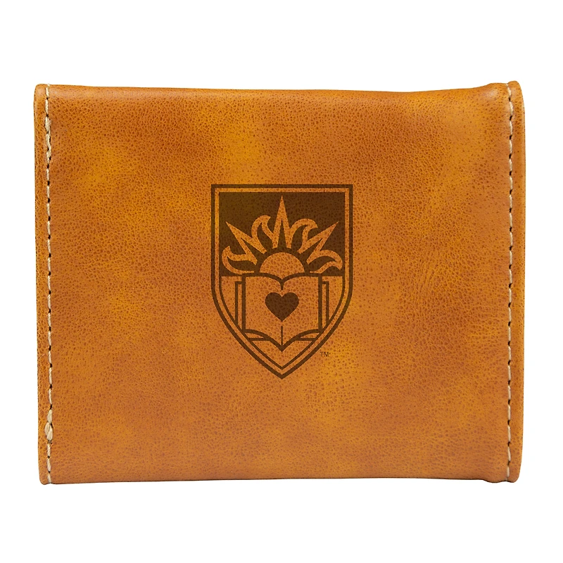 Brown Lehigh Mountain Hawks Trifold Wallet