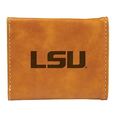 Brown LSU Tigers Trifold Wallet