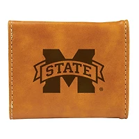 Brown Mississippi State Bulldogs Trifold Wallet
