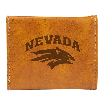 Brown Nevada Wolf Pack Trifold Wallet