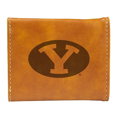 Brown BYU Cougars Trifold Wallet