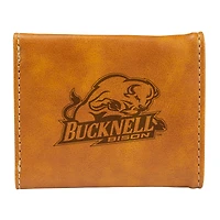 Brown Bucknell Bison Trifold Wallet