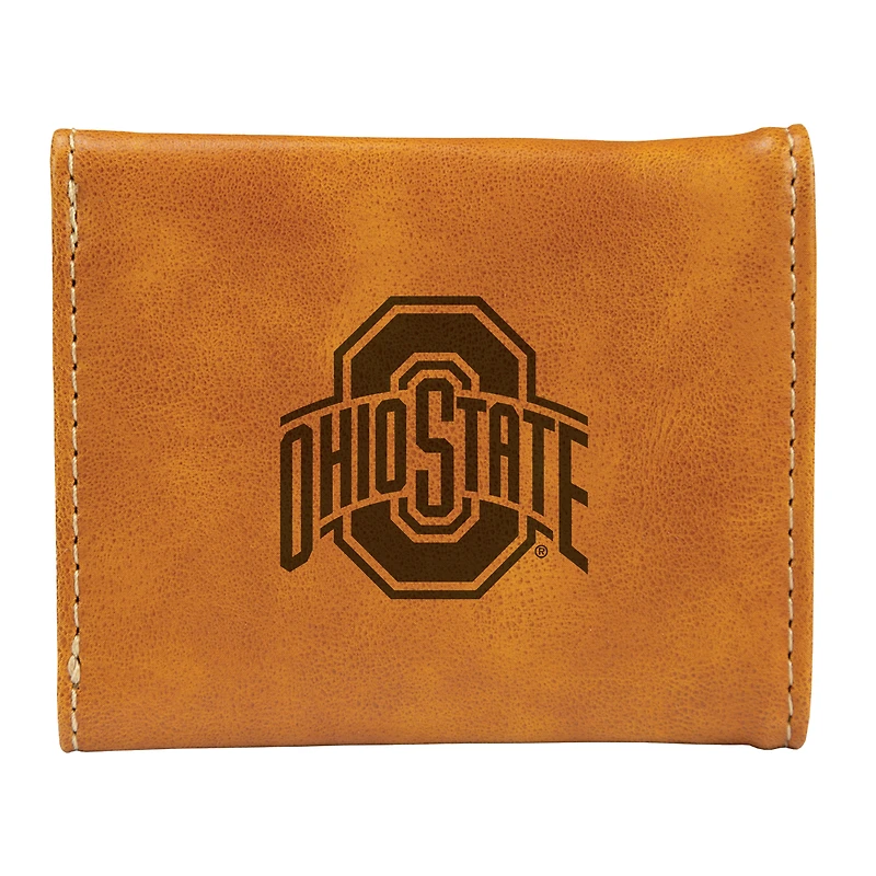 Brown Ohio State Buckeyes Trifold Wallet