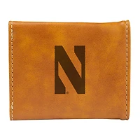 Brown Northwestern Wildcats Trifold Wallet