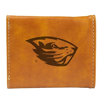 Brown Oregon State Beavers Trifold Wallet
