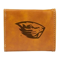 Brown Oregon State Beavers Trifold Wallet