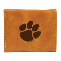 Brown Clemson Tigers Trifold Wallet