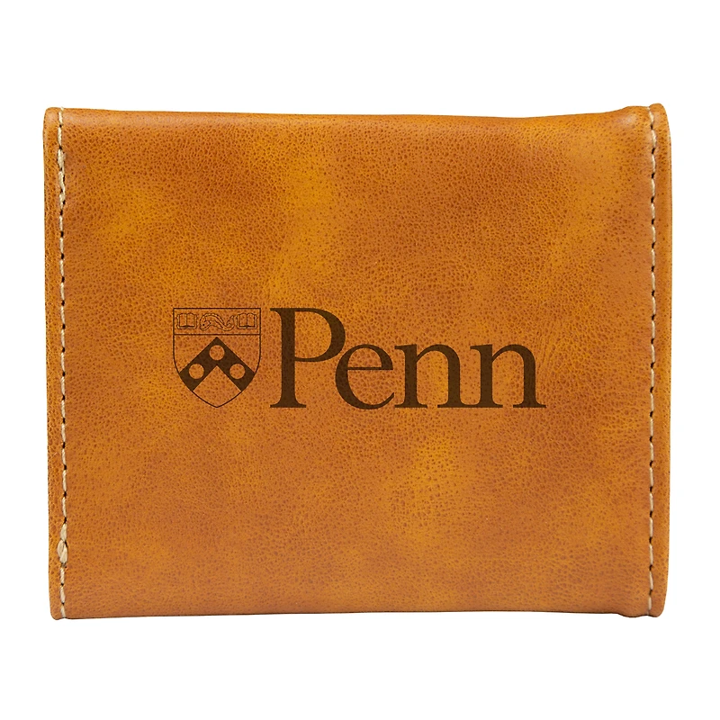 Brown Pennsylvania Quakers Trifold Wallet