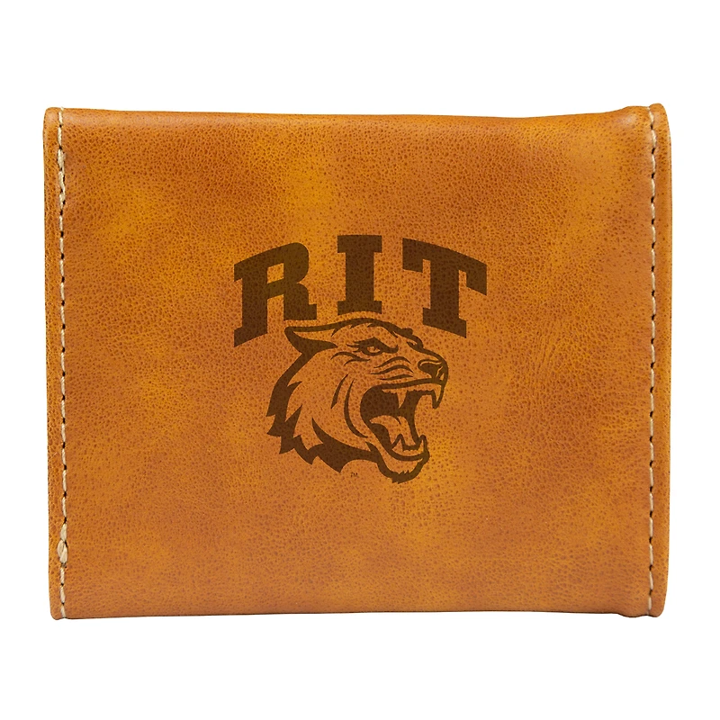 Brown Rochester Institute of Technology Tigers Trifold Wallet