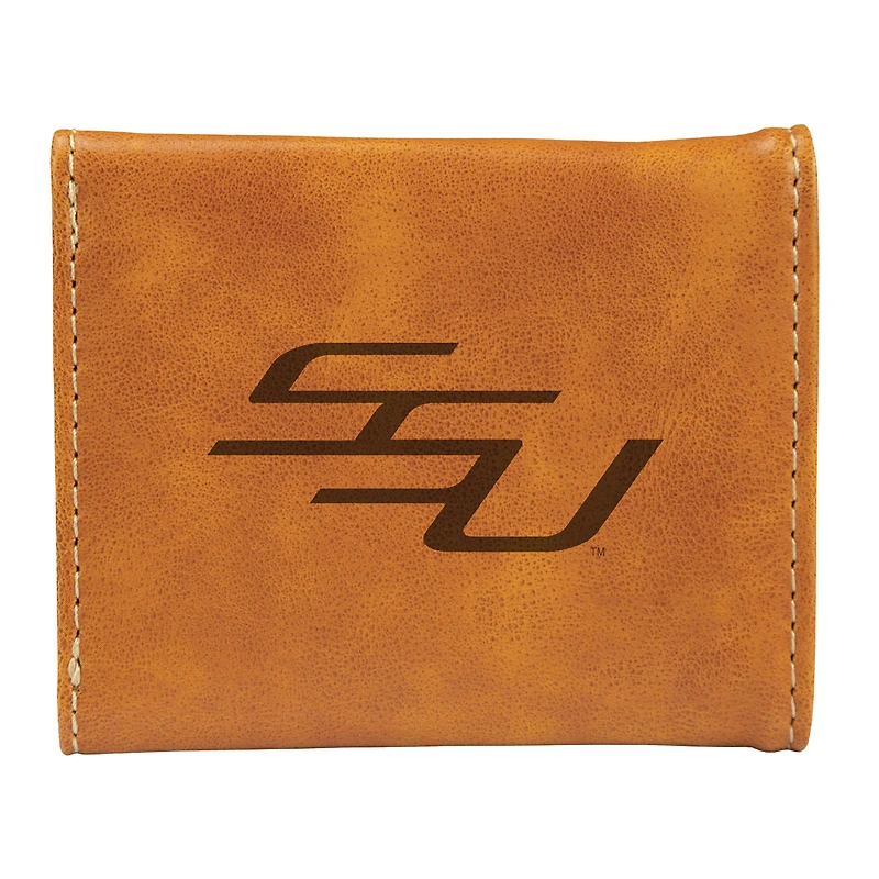 Brown Savannah State Tigers Trifold Wallet