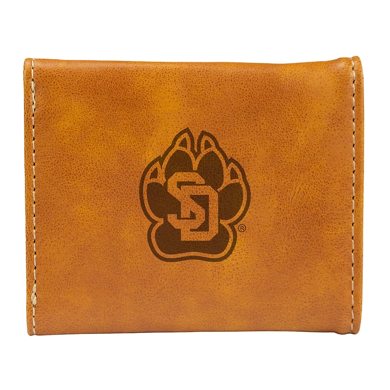Brown South Dakota Coyotes Trifold Wallet
