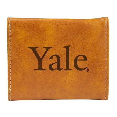 Brown Yale Bulldogs Trifold Wallet