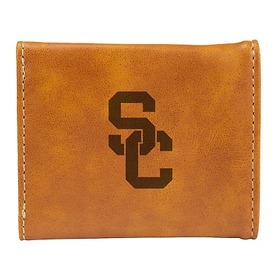 Brown USC Trojans Trifold Wallet
