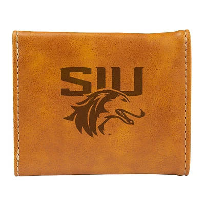 Brown Southern Illinois Salukis Trifold Wallet