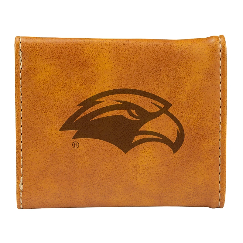 Brown Southern Miss Golden Eagles Trifold Wallet