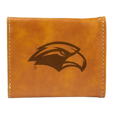 Brown Southern Miss Golden Eagles Trifold Wallet