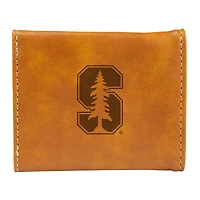 Brown Stanford Cardinal Trifold Wallet