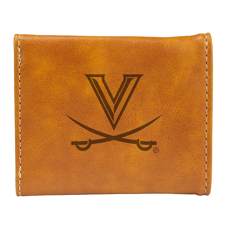 Brown Virginia Cavaliers Trifold Wallet