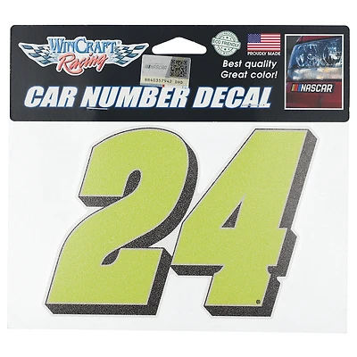 WinCraft William Byron 4" x 6" Number Decal