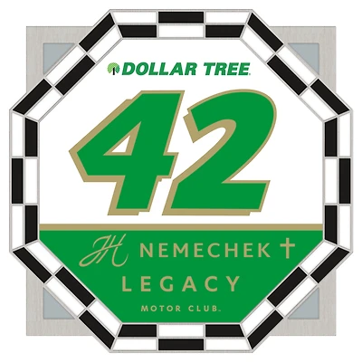 WinCraft John Hunter Nemechek Checkered Octagon Collector Pin
