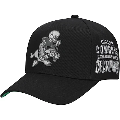 Men's Mitchell & Ness  Black Dallas Cowboys Beautiful Chaos Adjustable Hat