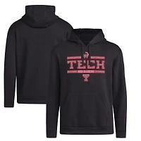 Men's Mahomes Black Texas Tech Red Raiders  Strategy Game Fleece Pullover Hoodie