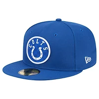 Men's New Era Royal Indianapolis Colts Checkered 59FIFTY Fitted Hat