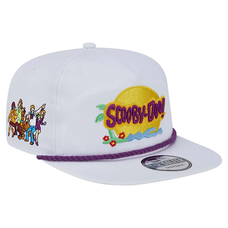 Men's New Era White Scooby-Doo Golfer Adjustable Hat