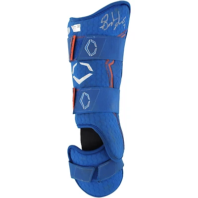 Brandon Nimmo New York Mets Autographed Game-Used Blue Evoshield Shin Guard vs. San Francisco Giants on July 2, 2023
