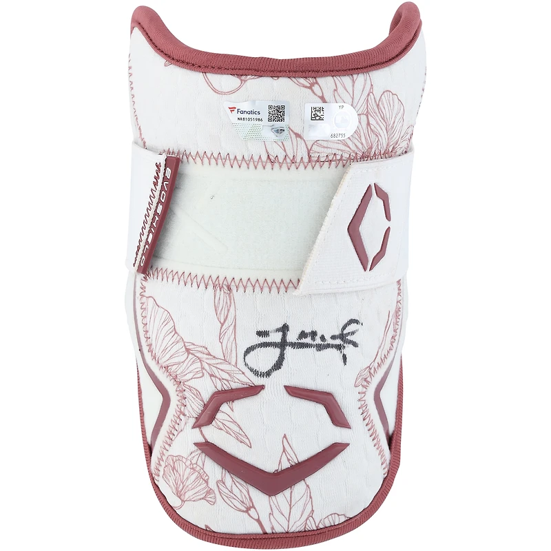 Jeff McNeil New York Mets Autographed Game-Used White Evoshield Elbow Guard from the 2023 MLB Season