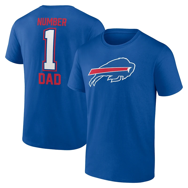 Men's Royal Buffalo Bills Father's Day #1 Dad T-Shirt